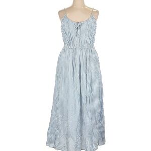 Blue and White Striped Abercrombie Maxi Dress xxl